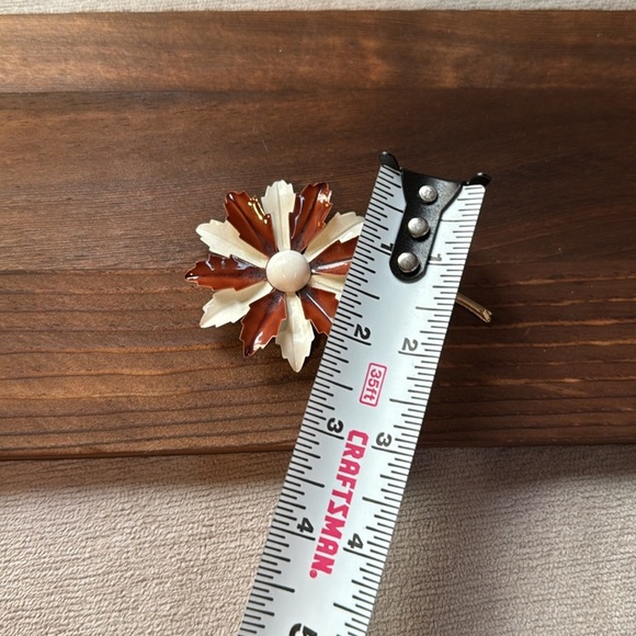 Daisy metal,brooch vintage - Picture 6 of 6
